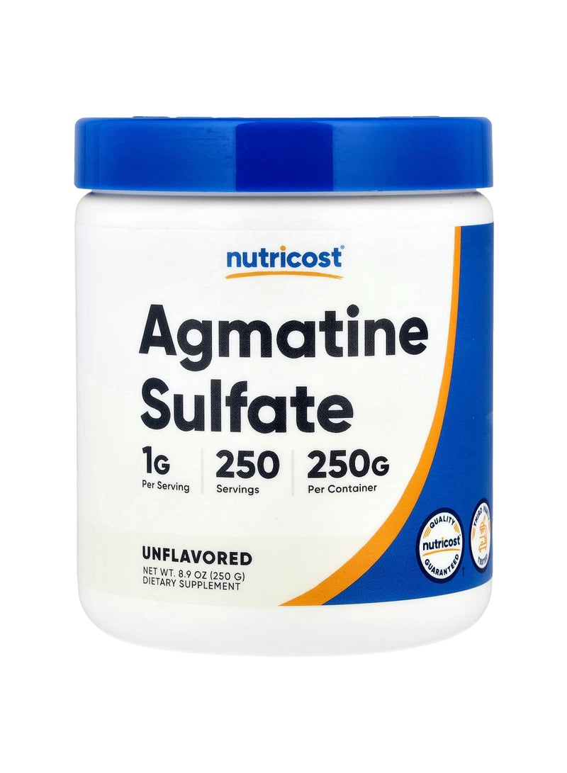 Agmatine Sulfate, Unflavored, 8.9 oz (250 g)