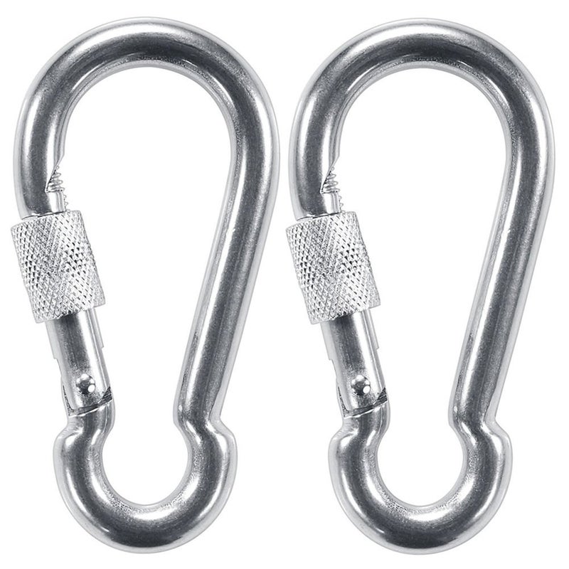 PROND Locking Carabiners, Heavy Duty Carabiner, 316 Stainless Steel Screw Lock Carabiner Hooks - Image 1