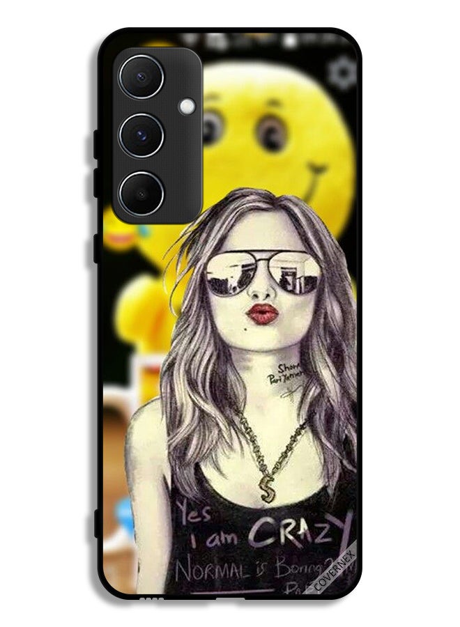 Covernex Samsung Galaxy A55 5G Protective Case Cover Yes I Am Crazy Normal Is Boring - Image 1