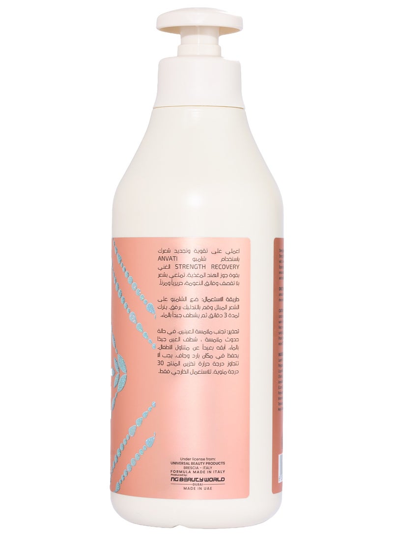 Anvati Strength Recovery Coconut Shampoo – Natural Hair Repair Shampoo for Dry, Damaged Hair - 100% Organic Moisturizing Shampoo for All Hair Types-750ml - Image 3