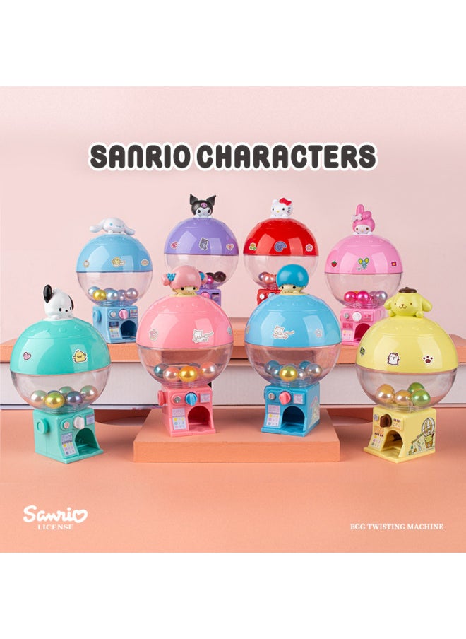 Tidal Rise Genuine Sanrio Mini Gashapon Machine Toy Hello Kitty Melody Kulomi Big Ear Dog Building Blocks-Color:Melody-gashapon Machine  - Image 2