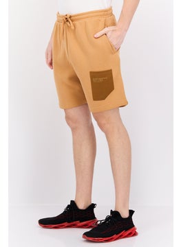 Blank Essentials Men Brand Logo Basic Shorts, Camel  - Image 2