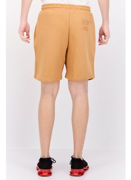 Blank Essentials Men Brand Logo Basic Shorts, Camel  - Image 4