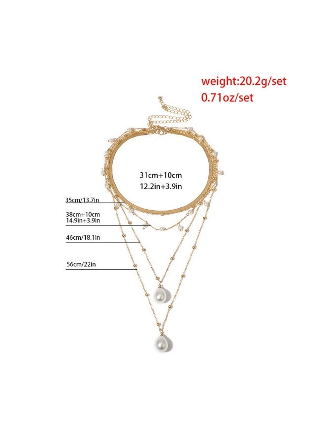 Goolsky قلادة طبقات بسيطة للنساء – مجموعة قلادة تشوكر سلسلة ذهبية رقيقة، مجوهرات أنيقة للاستخدام اليومي، سلاسل متعددة الطبقات قابلة للتعديل ومضادة للتأكسد، هدايا للاستخدام اليومي (عيد/أعياد ميلاد) - Image 3