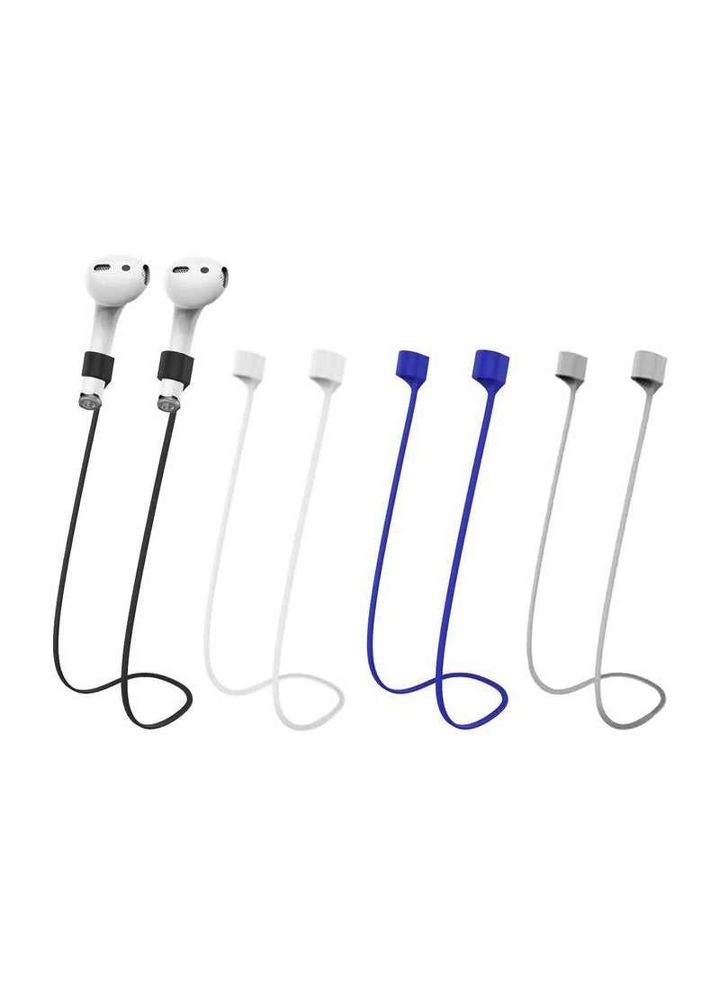 SYOSI - Magnetic Super Lightweight Colorful Soft Silicone Anti Lost Straps for Apple AirPods 30In - Image 1