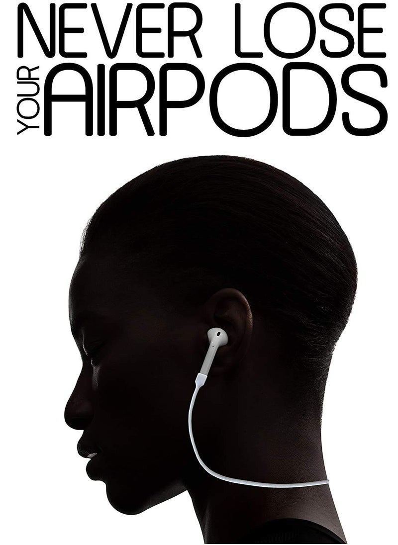 SYOSI - Magnetic Super Lightweight Colorful Soft Silicone Anti Lost Straps for Apple AirPods 30In - Image 1