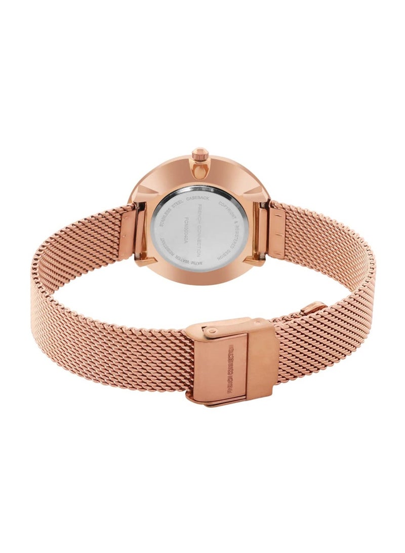 French Connection Women's Analog Quartz Silver Dial Stainless Steel Watch FCN00040A - Image 3