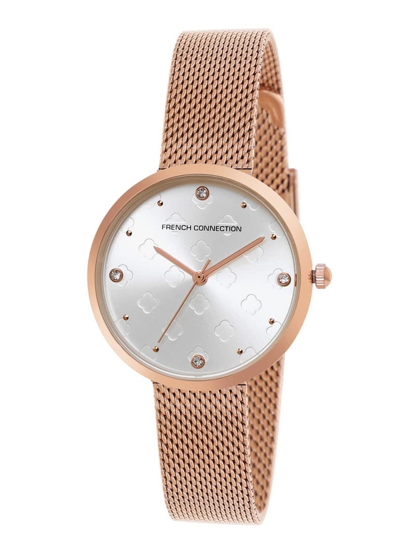 French Connection Women's Analog Quartz Silver Dial Stainless Steel Watch FCN00040A - Image 2