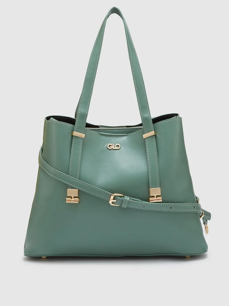 globus Globus Women Sage Green Solid Casual Handheld Bag