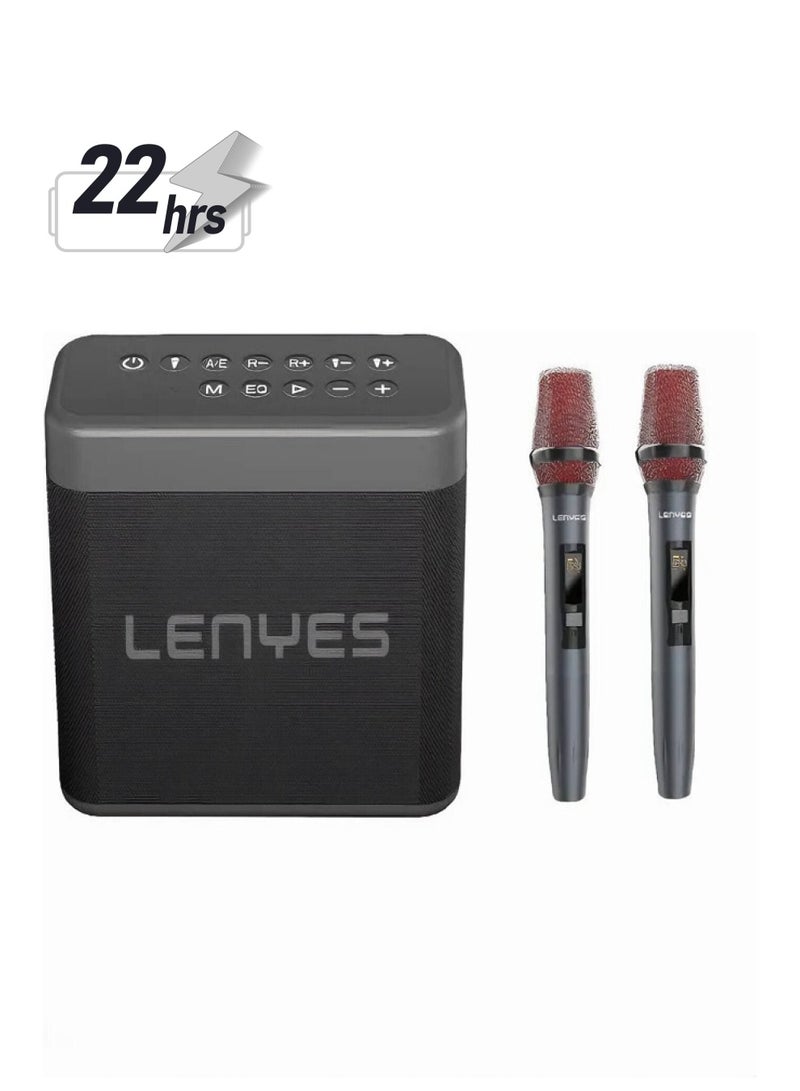 Lenyes Lenyes S832 Outdoor KTV Wireless Speaker and Microphone Karaoke, 200W Output, 5.0 Bluetooth, Up to 18 Meters Distance, Up to 22 Hours Battery Life, 24000mAH Battery Capacity - Black  - Image 1