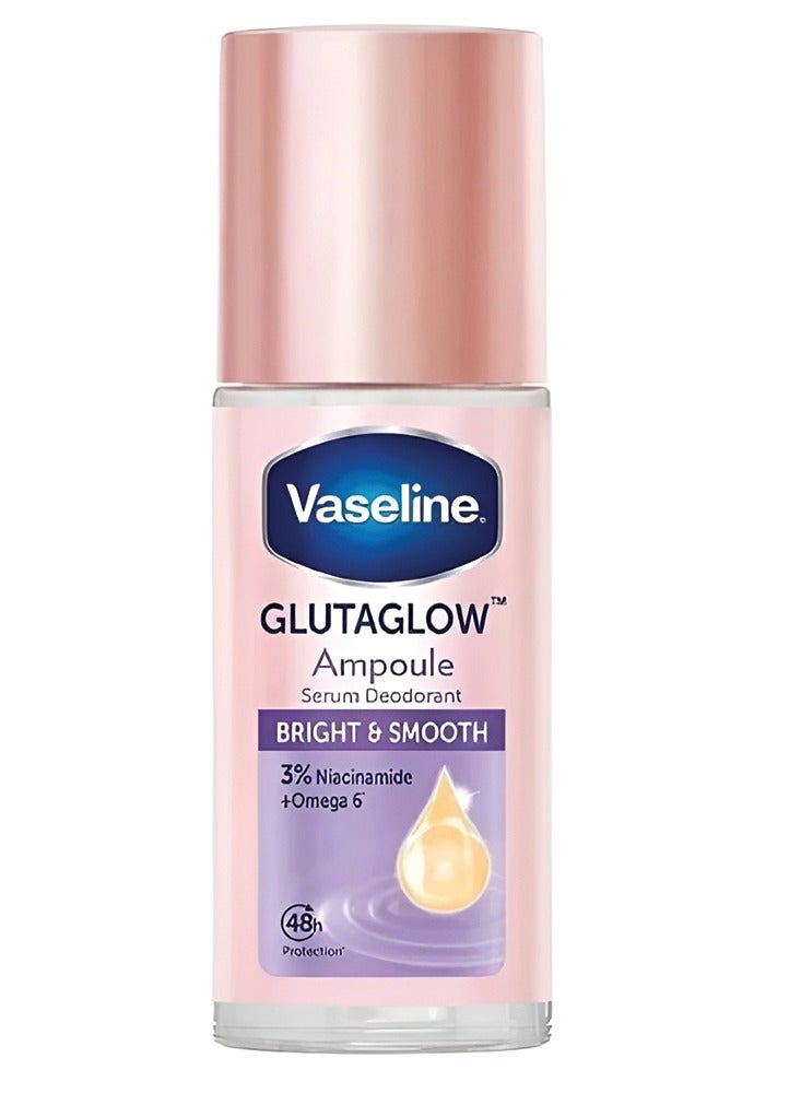 فازلين أمبولة جلوتا جلو برايت آند سموث سيروم مزيل للعرق 45 مل