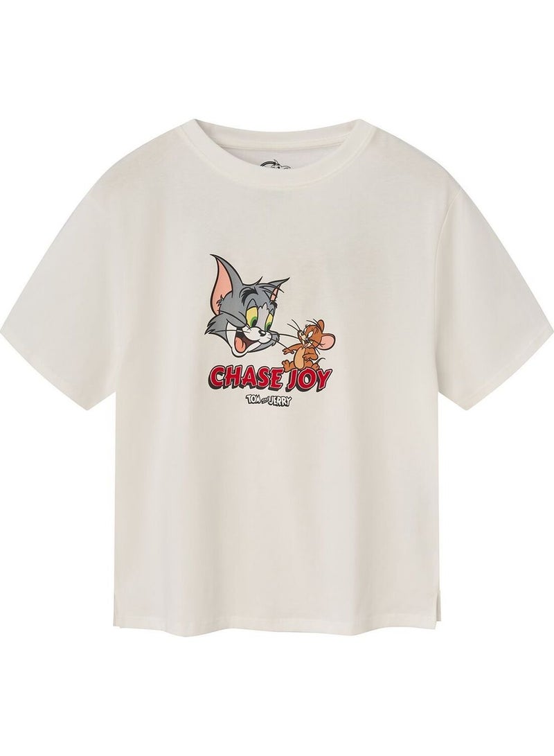 GIORDANO Women’s Tom & Jerry Limited Edition Printed Tee - Image 1