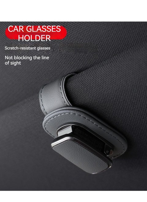 Sunglass Holder for Car Visor (Gray)