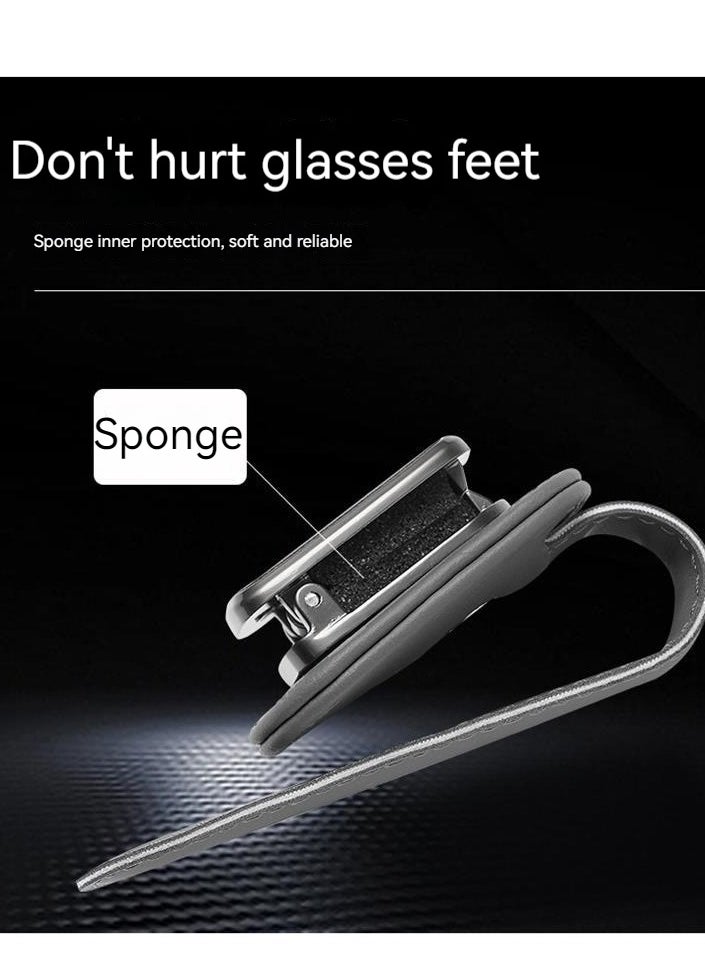 Sunglass Holder for Car Visor (Gray)