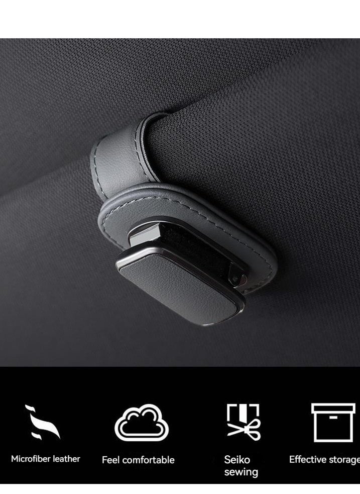 Sunglass Holder for Car Visor (Gray)