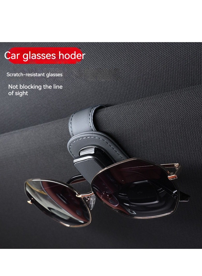 Sunglass Holder for Car Visor (Gray)