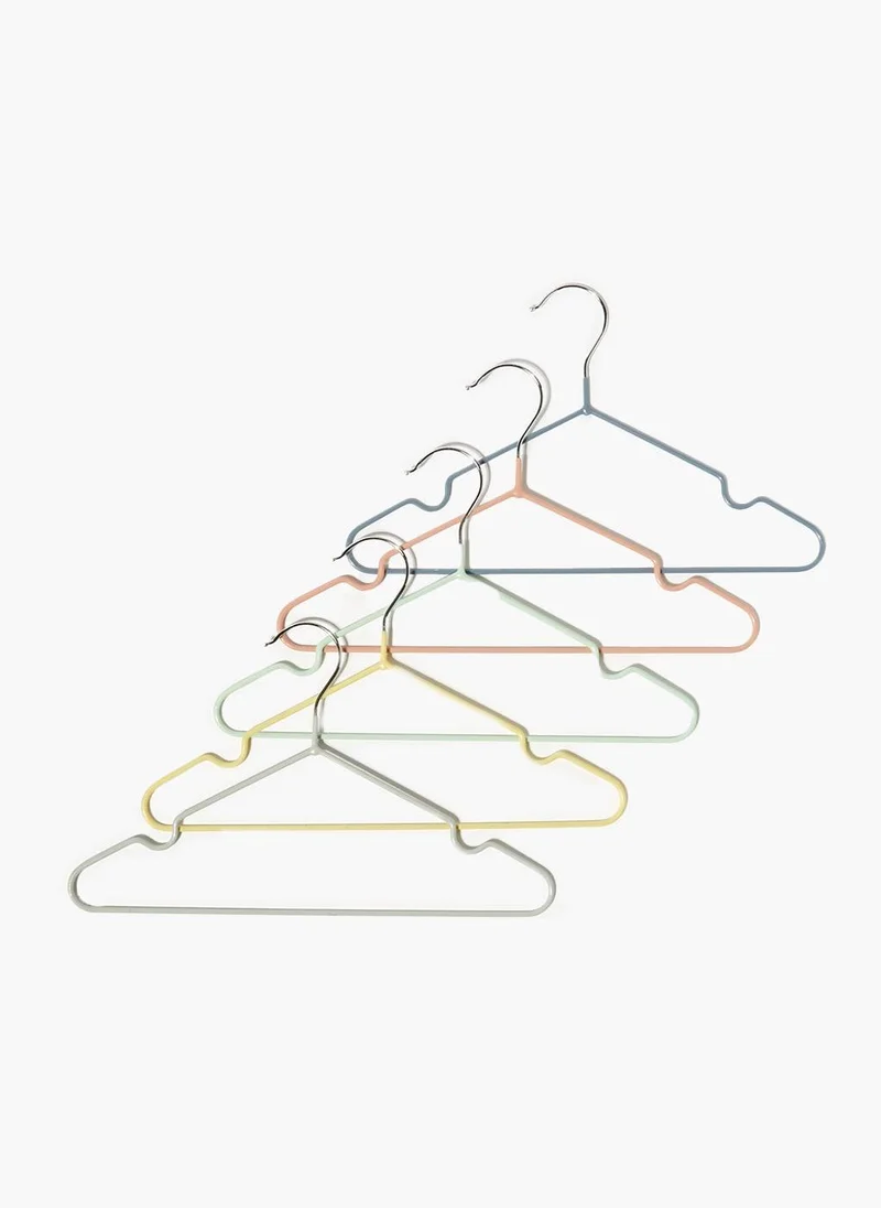 Matalan 5 Pack Multicoloured Wire Hangers (30cm x 18.5cm)