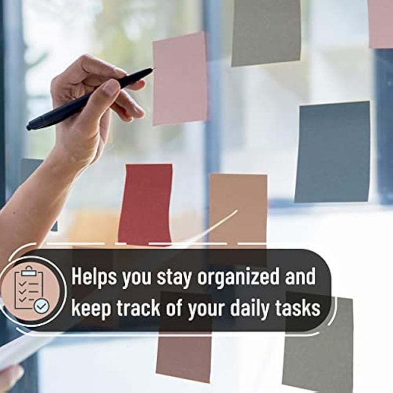 - Sticky Notes, 3x3, 12 Pads, Vintage Colors, Self-Stick Pads, Aesthetic, Colorful, Bulk - Image 3