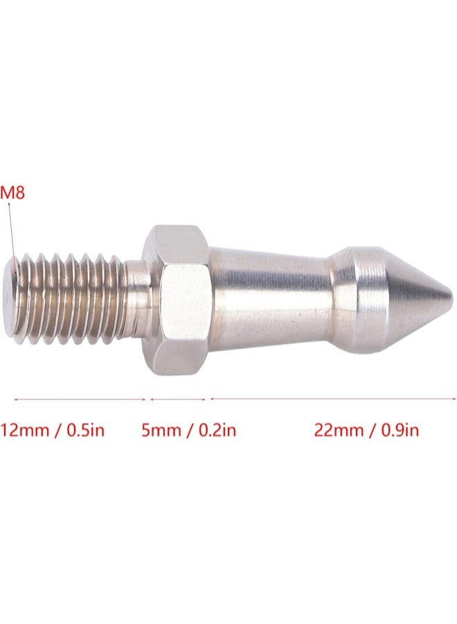 klarako M8 Stainless Steel Foot Spike Camera Tripod Spikes Replacement for Monopod Tripod - Image 1