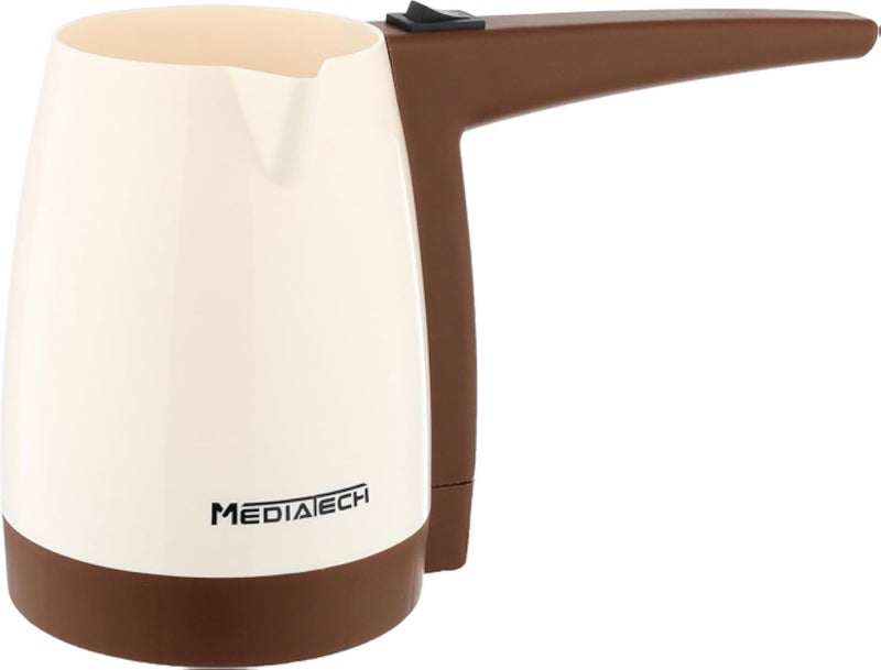 Media tech turkish coffee pot - 600 watt mt-cm10 off white