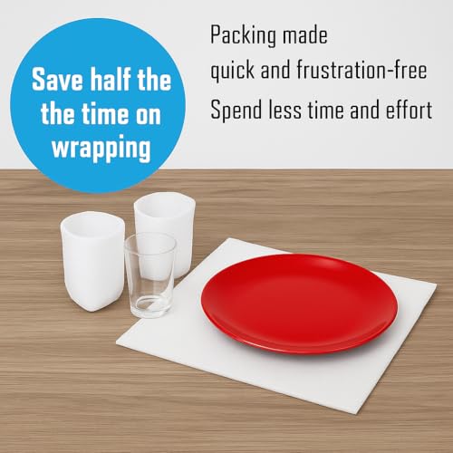 DAT 100 Pack Foam Sheets, DAT 12" x 12", 1/16" Thickness, Foam Wrap Cushioning Material, Moving Supplies for Packing Storage and Shipping - Image 3