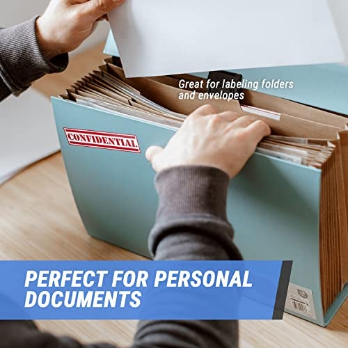 OfficeSmartLabels Confidential Labels (4 x 1 inch, Red - 300 Labels) Confidential Stickers for Special Handling Instructions, Top Secret Mail - Strong Permanent Self-Adhesive - Image 4