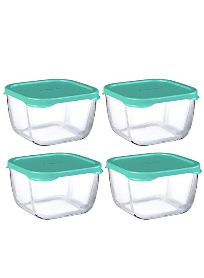 Paşabahçe حاوية طعام باساباخه سنوبوكس 275 مل - مجموعة حاويات محكمة الإغلاق مكونة من 4 قطع - Image 1
