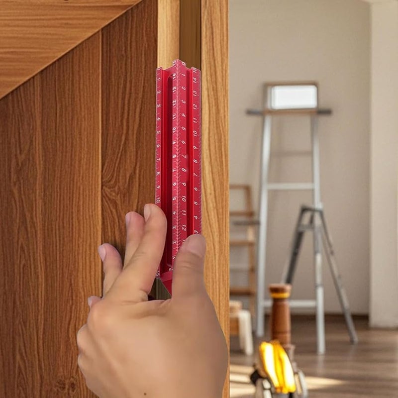 Aluminum Alloy Ceiling Leveling Ruler with Magnetic End for Woodworking and Tile Installation - Image 4