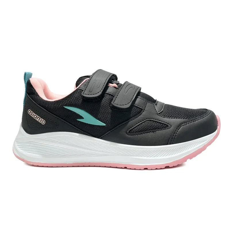 Asian Black Peach Sneakers for Girls