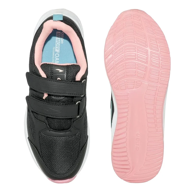 Asian Black Peach Sneakers for Girls