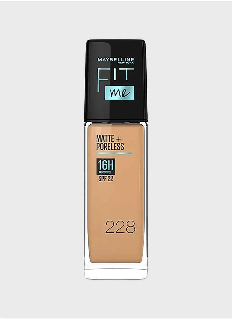 MAYBELLINE NEW YORK Fit Me Foundation Matte Poreless Spf 228