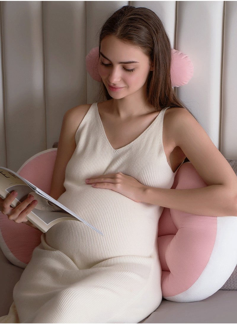 Generic Pregnancy Pillows for Sleeping, Maternity Pillow Support for Back, Legs, Belly of Pregnant Women, Detachable Cover and Adjustable, Belly fitting U shape, Pink  - Image 3