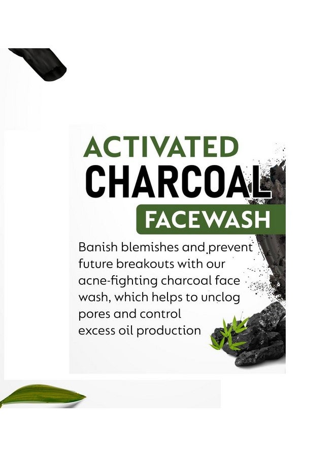 Elecsera Detox Facewash Activated Charcoal| For Deep Cleaned Skin | Reveals Glow, Pollution Clear Face Wash (150 ml) - Image 4