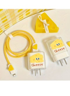 Generic 3D Cute Cartoon Series Fast Charger Protector for iPhone 18W 20W iPhone 14 13 12 11 Pro Max Fast Charging Cable Charger Head Protective Cover Cable Accessory Data Cable Protective Sleeve.  - Image 2