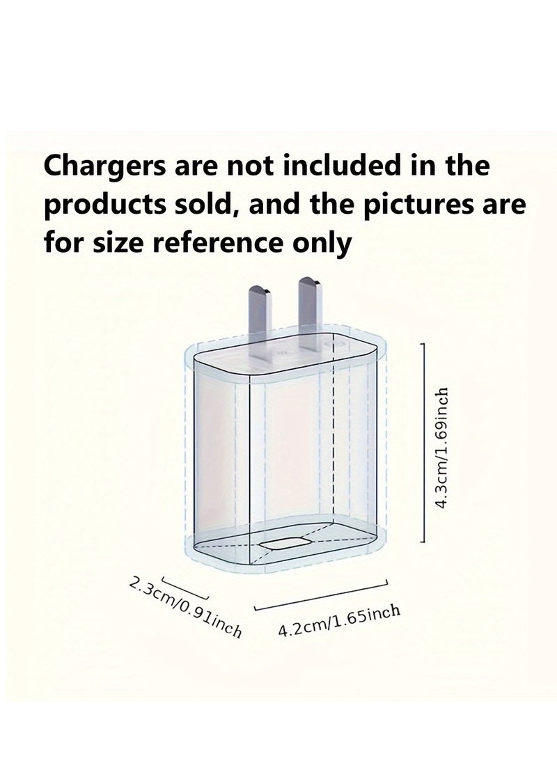 Generic - 3D Cute Cartoon Series Fast Charger Protector for iPhone 18W 20W iPhone 14 13 12 11 Pro Max Fast Charging Cable Charger Head Protective Cover Cable Accessory Data Cable Protective Sleeve. - Image 1
