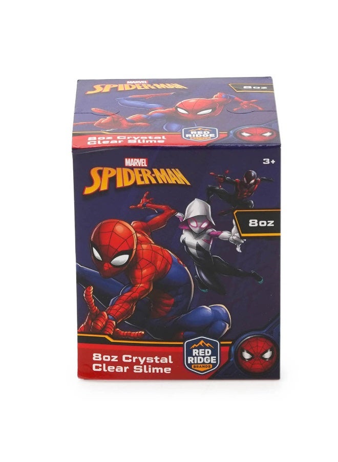MARVEL Spider-Man 8oz Crystal Clear Slime | Soft, Glossy & Stretchy | Non-Sticky Slime For Kids | Ideal For Gifting | Blue | Age 3+ - Image 1