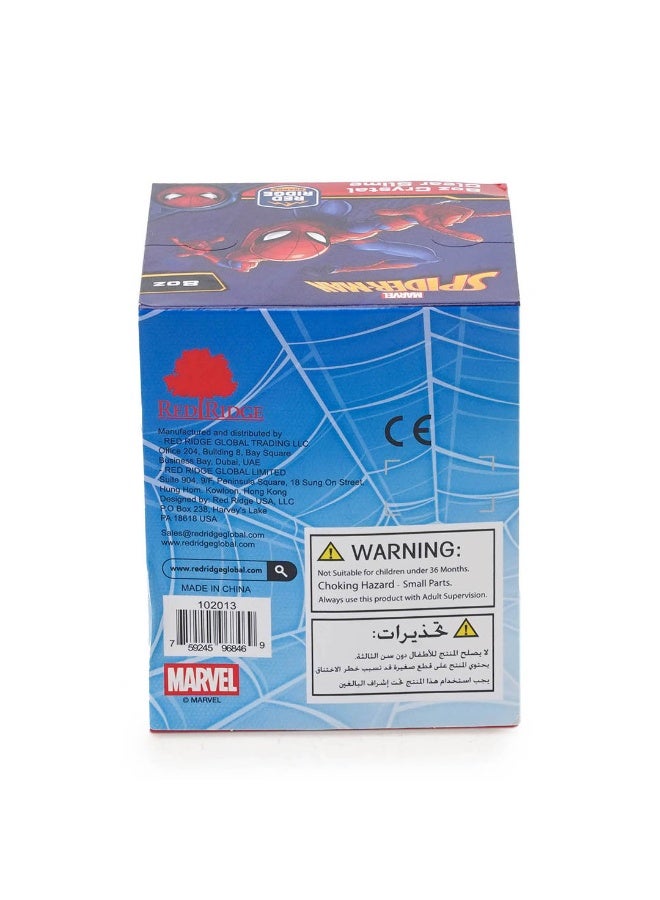 MARVEL Spider-Man 8oz Crystal Clear Slime | Soft, Glossy & Stretchy | Non-Sticky Slime For Kids | Ideal For Gifting | Blue | Age 3+ - Image 3