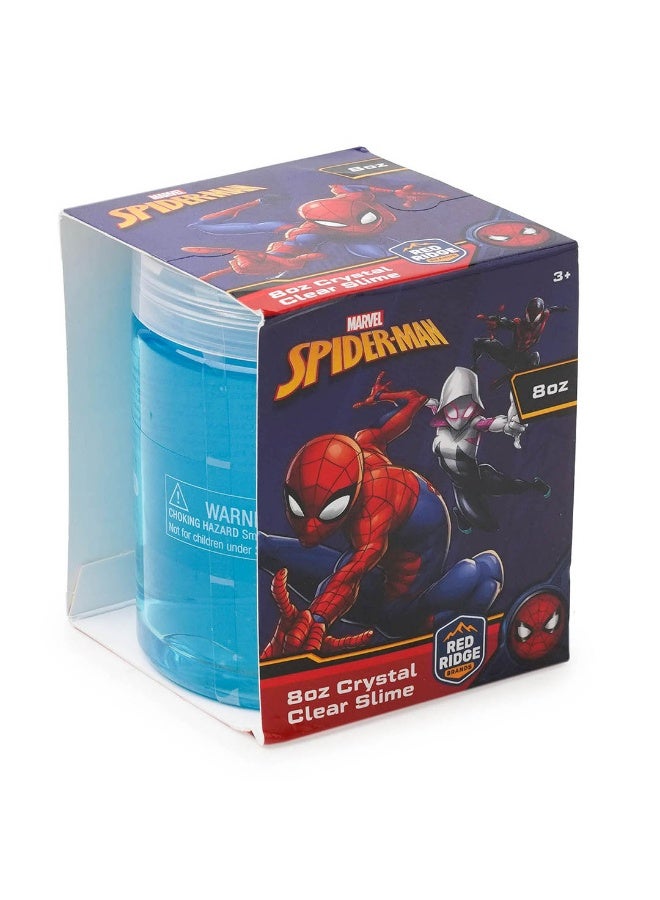 MARVEL Spider-Man 8oz Crystal Clear Slime | Soft, Glossy & Stretchy | Non-Sticky Slime For Kids | Ideal For Gifting | Blue | Age 3+ - Image 2