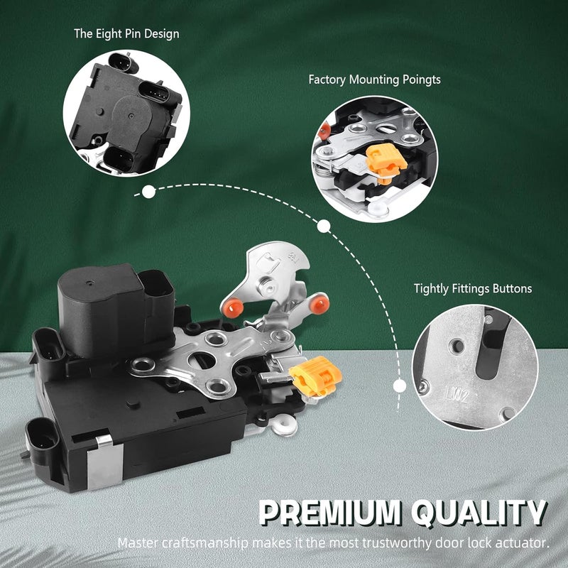 OTUAYAUTO Door Lock Actuator for Front Right Passenger Side - Replacement for Cadillac, GMC, Chevrolet, Buick, Pontiac - Image 5