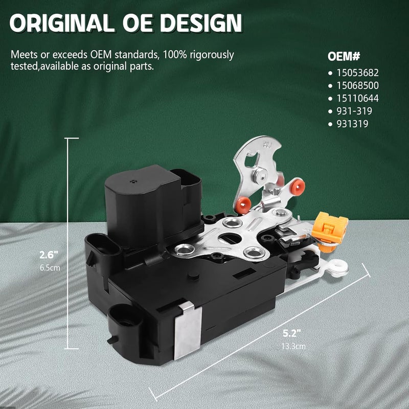 OTUAYAUTO Door Lock Actuator for Front Right Passenger Side - Replacement for Cadillac, GMC, Chevrolet, Buick, Pontiac - Image 4