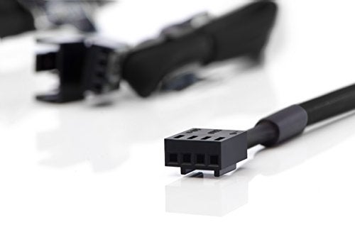 Noctua NA-SEC1 chromax.Black, 3-Pin/4-Pin Extension Cables (30cm, Black) - Image 2