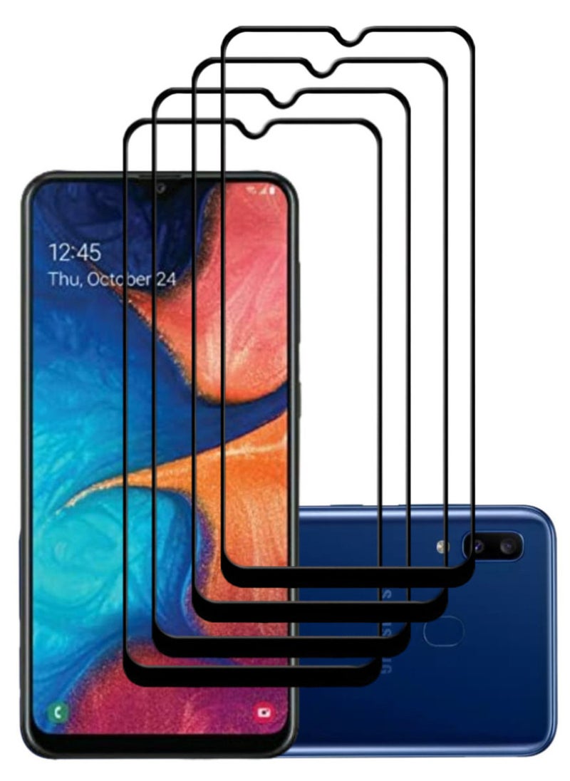 ACLIX 4 Pieces Antistatic ESD Dustproof Premium Quality High Definition Tempered Glass Screen Protector Designed For Samsung Galaxy A20 - Image 1
