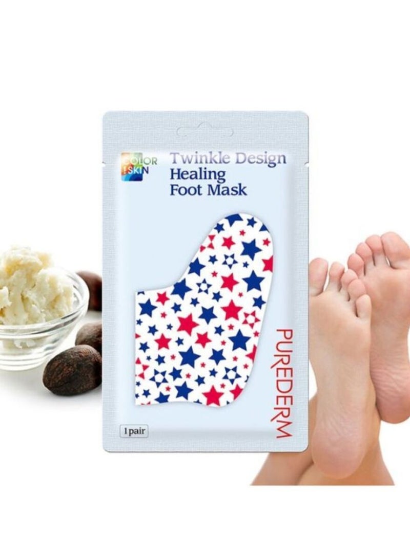 PUREDERM TWINKLE DESIGN HEALING FOOT MASK 1 PAIR