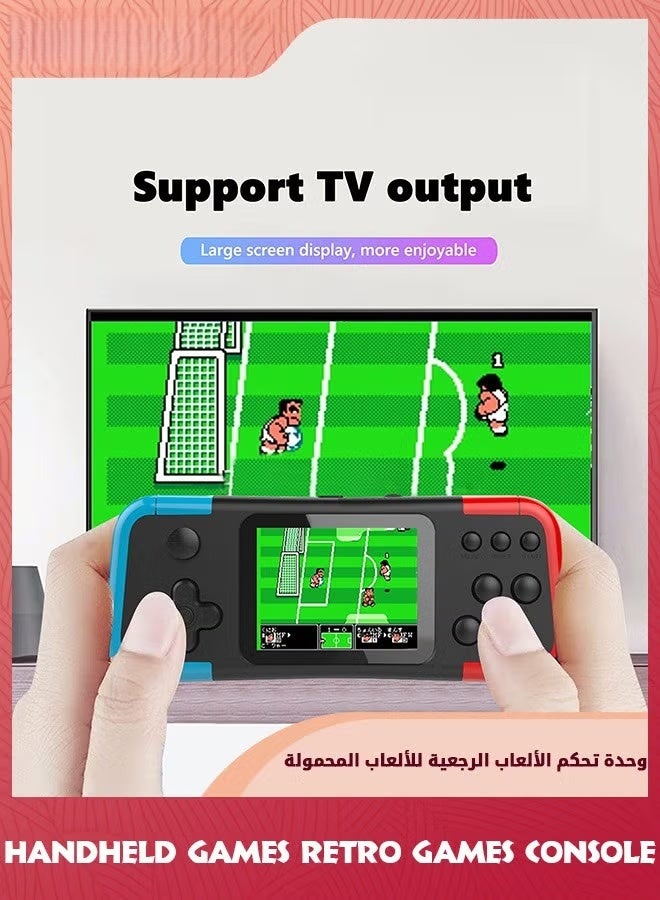 EETU Handheld Game Console For Kids Adults,500 Classic Retro Handheld Video Game Console,Portable Gamebox,Electronic Video Games Support 2 Players And Tv Connection,Travel Games For Birthday Gift, - Image 4