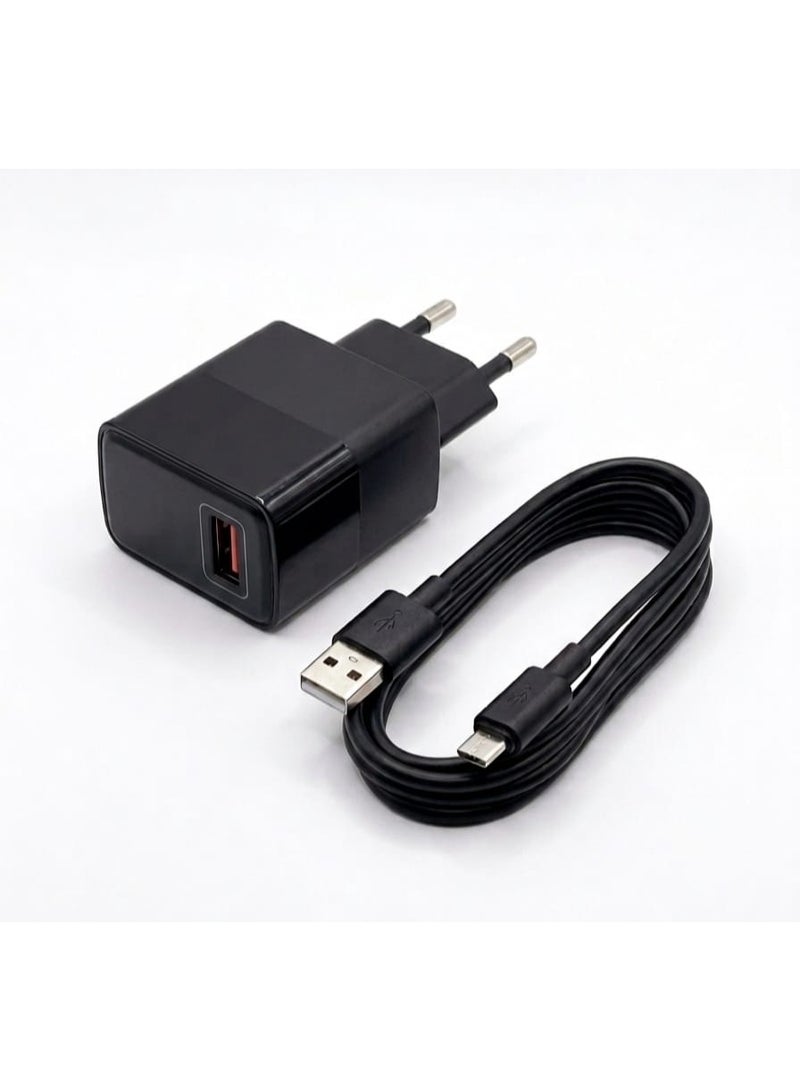 شاحن X-CH-256. بقوة 30 واط  لشحن الهواتف والأجهزة اللوحية بسرعة فائقة. يأتي مع كابل Micro USB عالي الجودة بطول 1 متر .