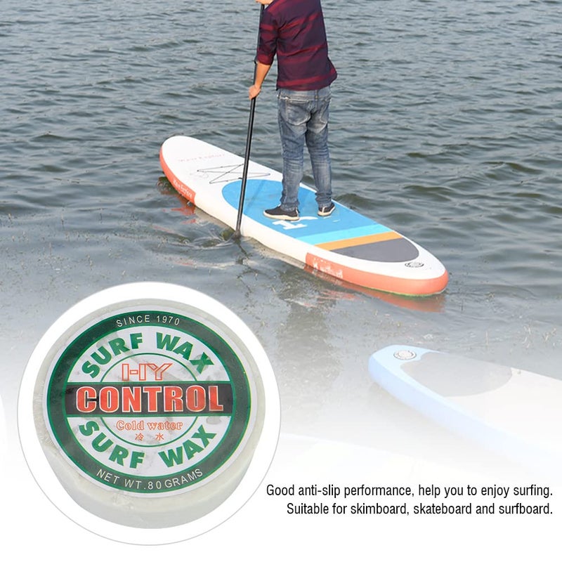 Green Surfboard Wax Anti Slip for Surf Skateboard Water Temperature Accessories - Image 5
