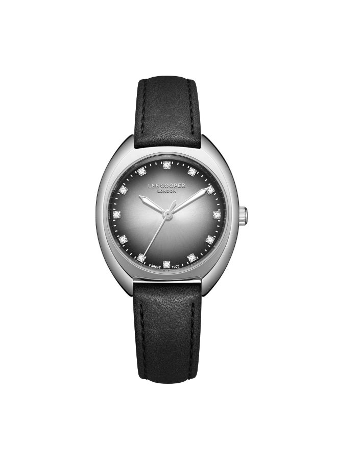 Lee Cooper Lee Cooper Women's Watch, Analog Display and Leather Strap - LC07988.331, Black  - Image 1
