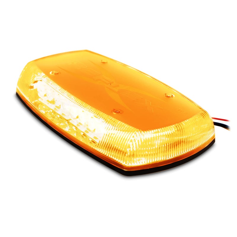 ECCO 5590A Series Reflex 15 LED Mini Bar  Amber  1224VDC  18 Flash Patterns