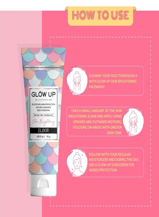 Glow Up Skin Brightening Elixir | Brightening moisturizer| Melanin Blocking Formula| Lightweight Non-Greasy | Deep Hydration| 55gm - Image 4