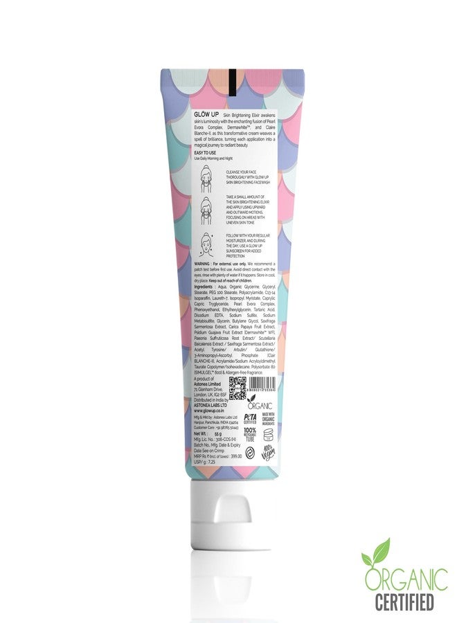 Glow Up Skin Brightening Elixir | Brightening moisturizer| Melanin Blocking Formula| Lightweight Non-Greasy | Deep Hydration| 55gm - Image 2